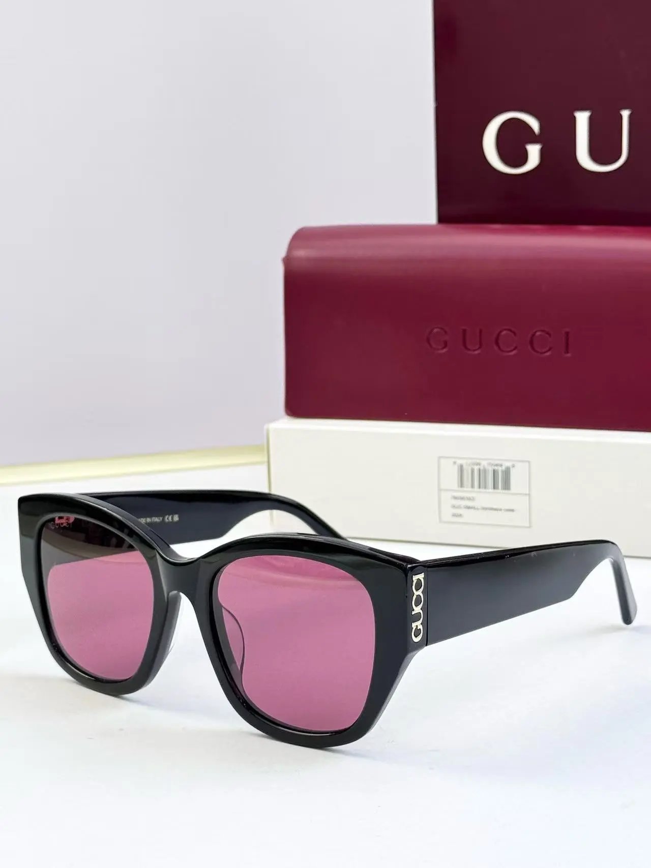 Gucci Eyewear Square Metal-Frame Sunglasses — 22