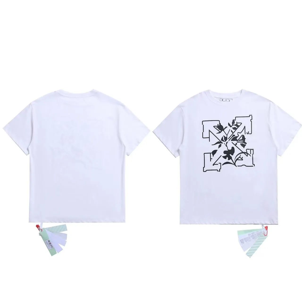 Off-White T-Shirts Graphic Arrow-Print Short-Sleeve T-Shirt — 20