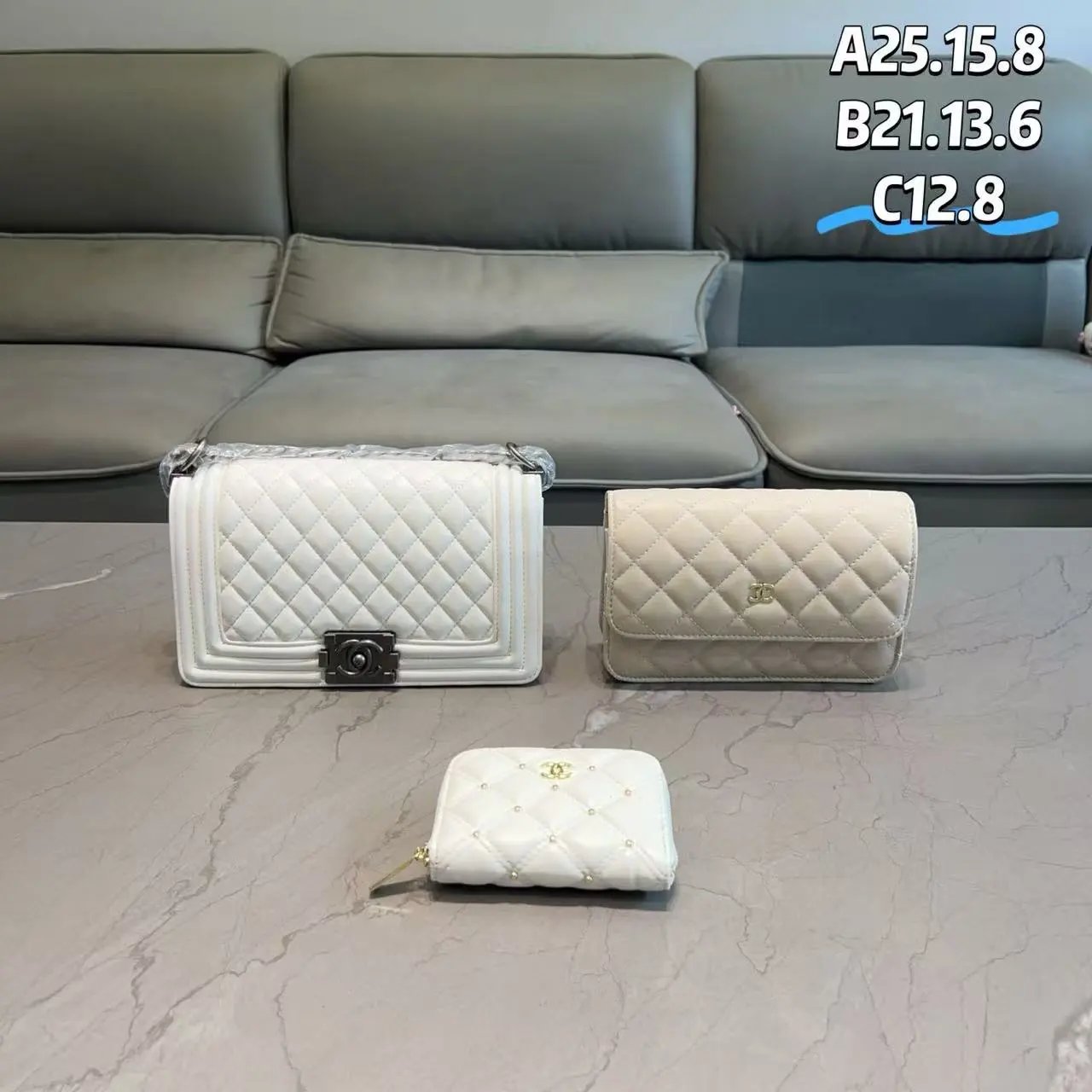 Chanel Crossbody Bags Quilted Chain-Strap Bag — 11