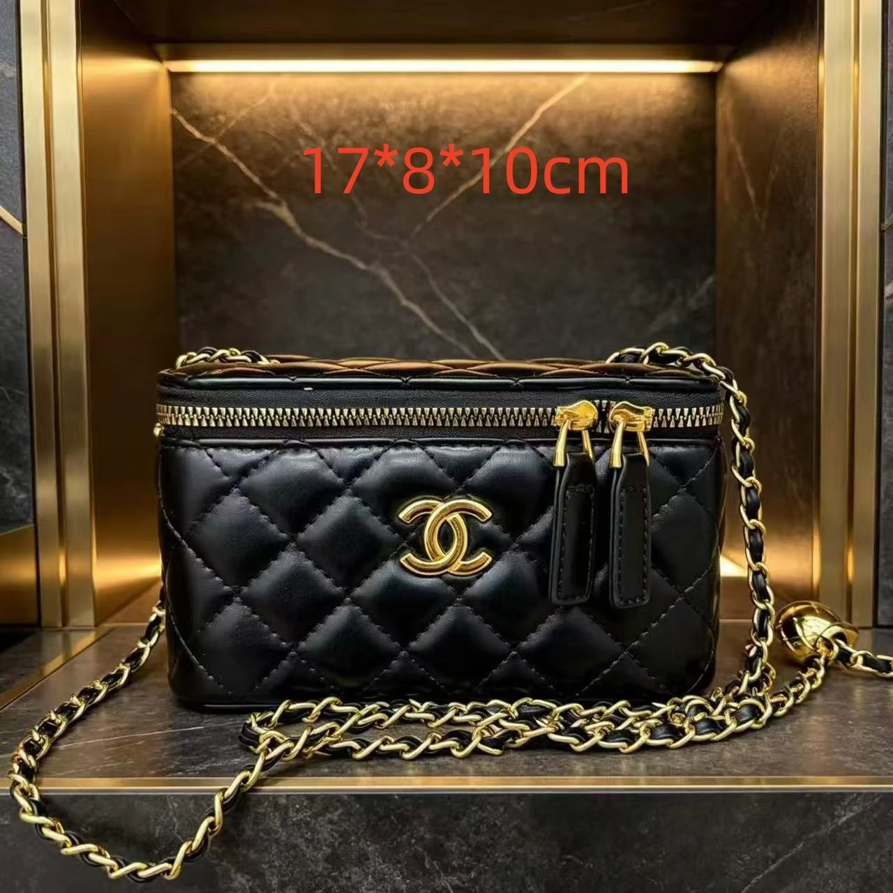 Chanel Crossbody Bags Quilted chain-strap flap bag — 25