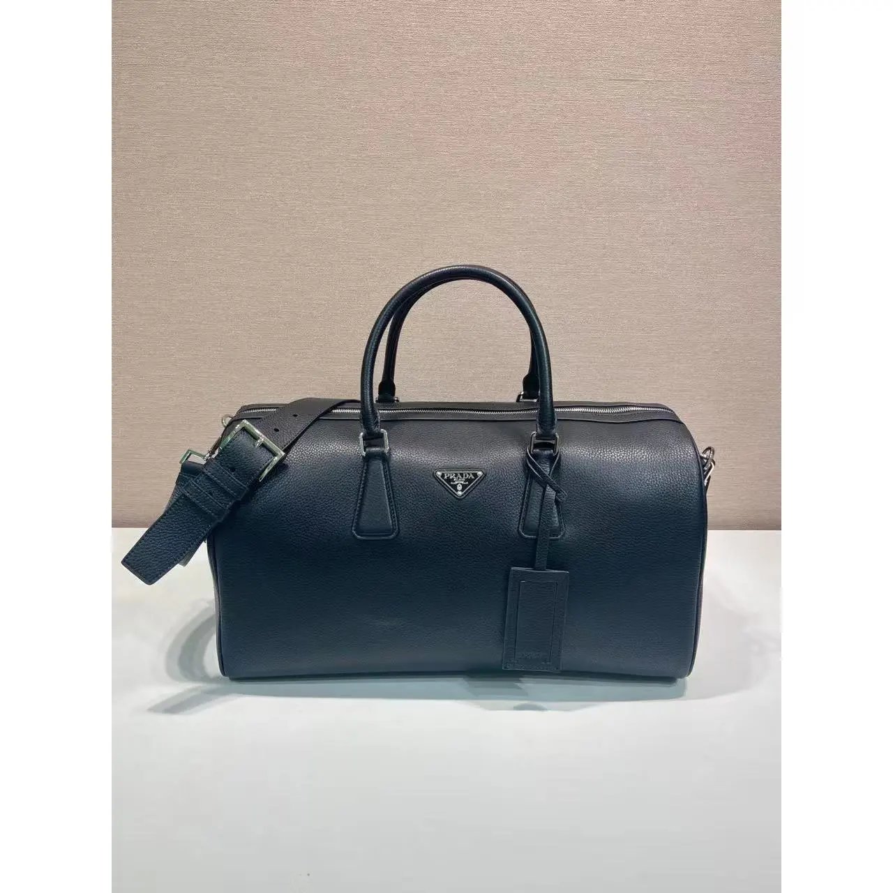 Prada Handbags Top-Handle Zip Satchel with Detachable Shoulder Strap — 24