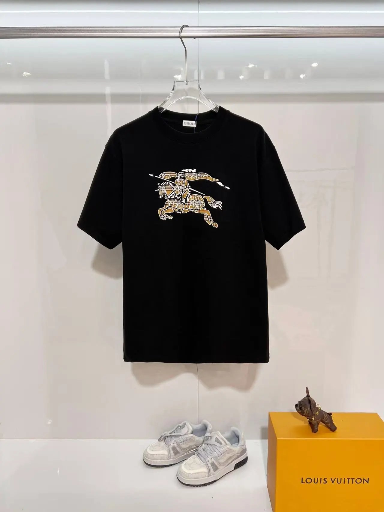 Burberry T-Shirts Crew-neck logo-print short-sleeve T-shirt — 16