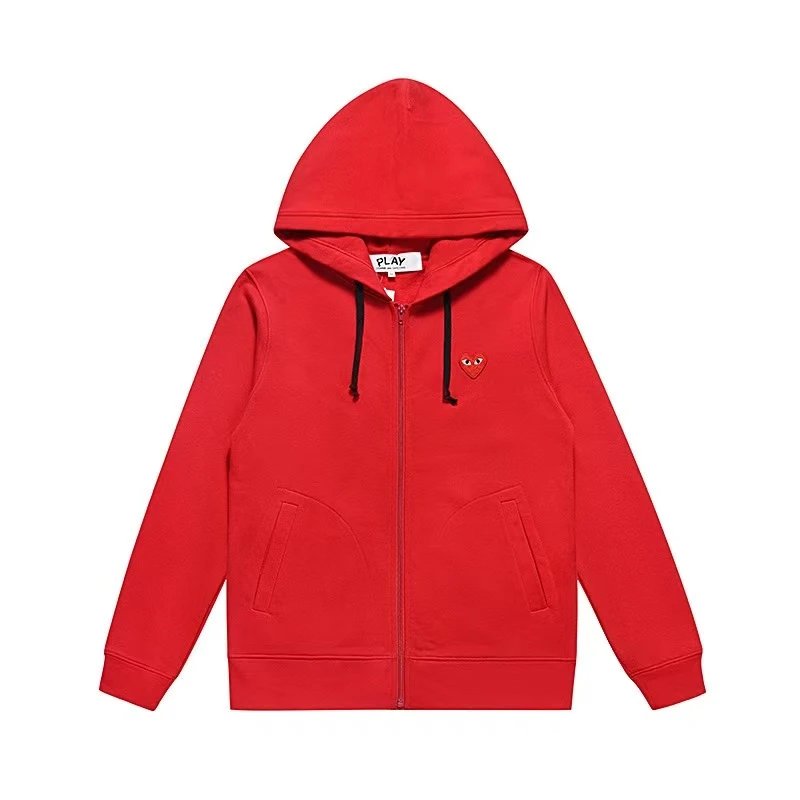 Comme des Garçons Hoodies & Sweatshirts PLAY heart graphic zip-up hoodie — 22