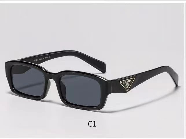 Prada Eyewear Square-frame sunglasses with triangle logo temples image 14