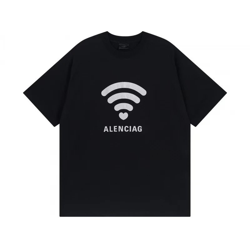 Balenciaga T-Shirts Oversized short-sleeve T-shirt with distressed logo print — 27