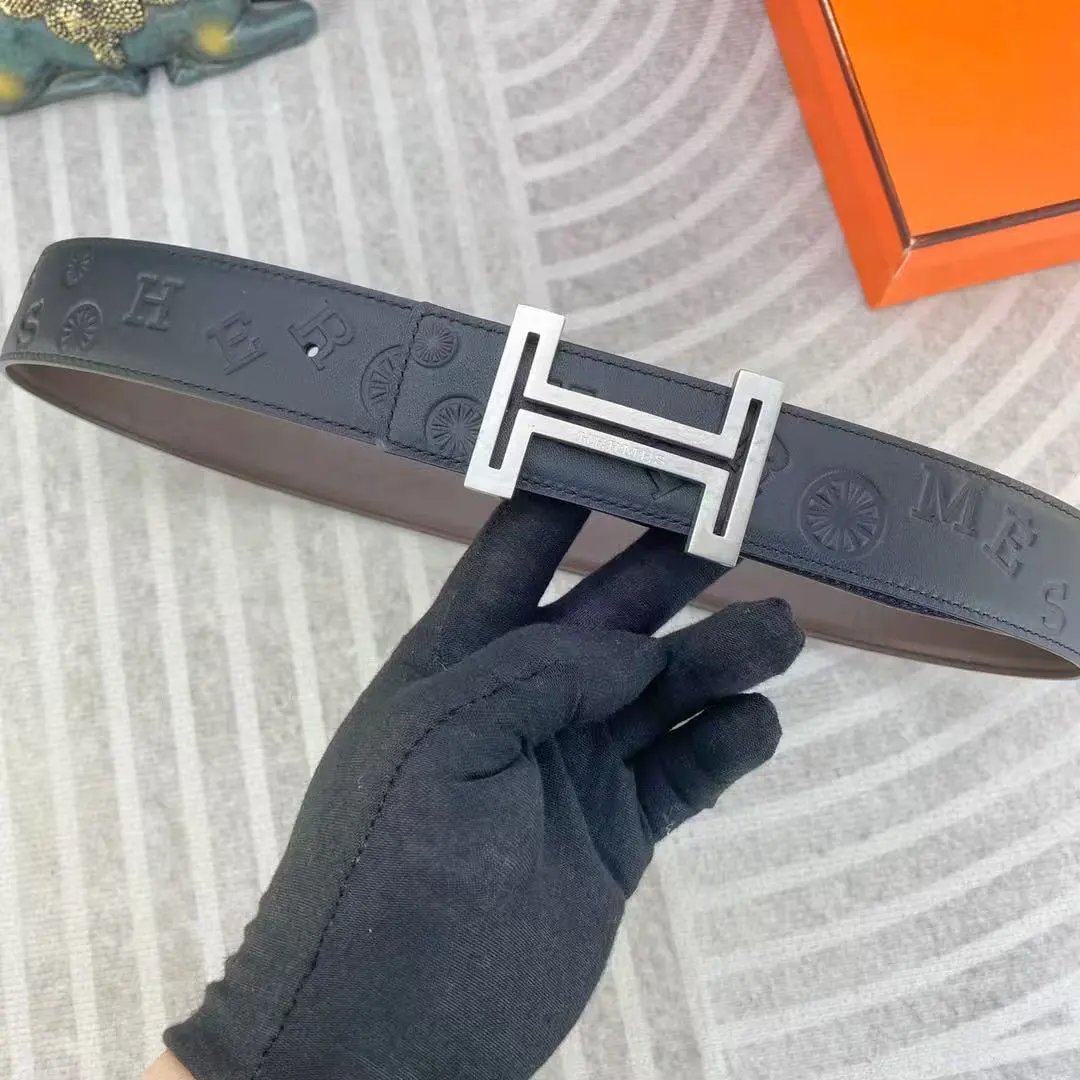 Hermès Belts K1-0118 H-Buckle Leather Belt — 9