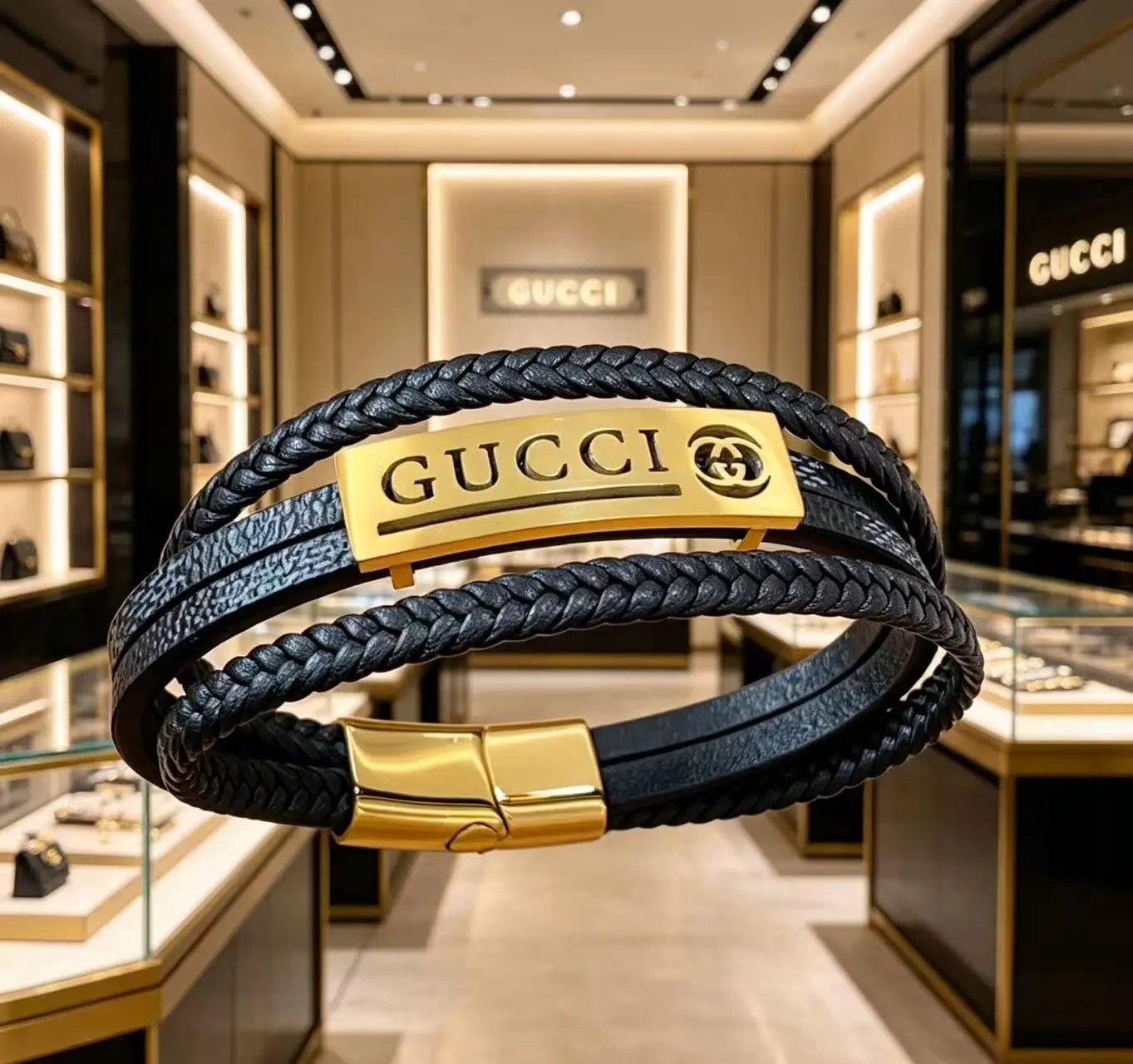 Gucci Jewelry Crystal Chain Bracelet — 27