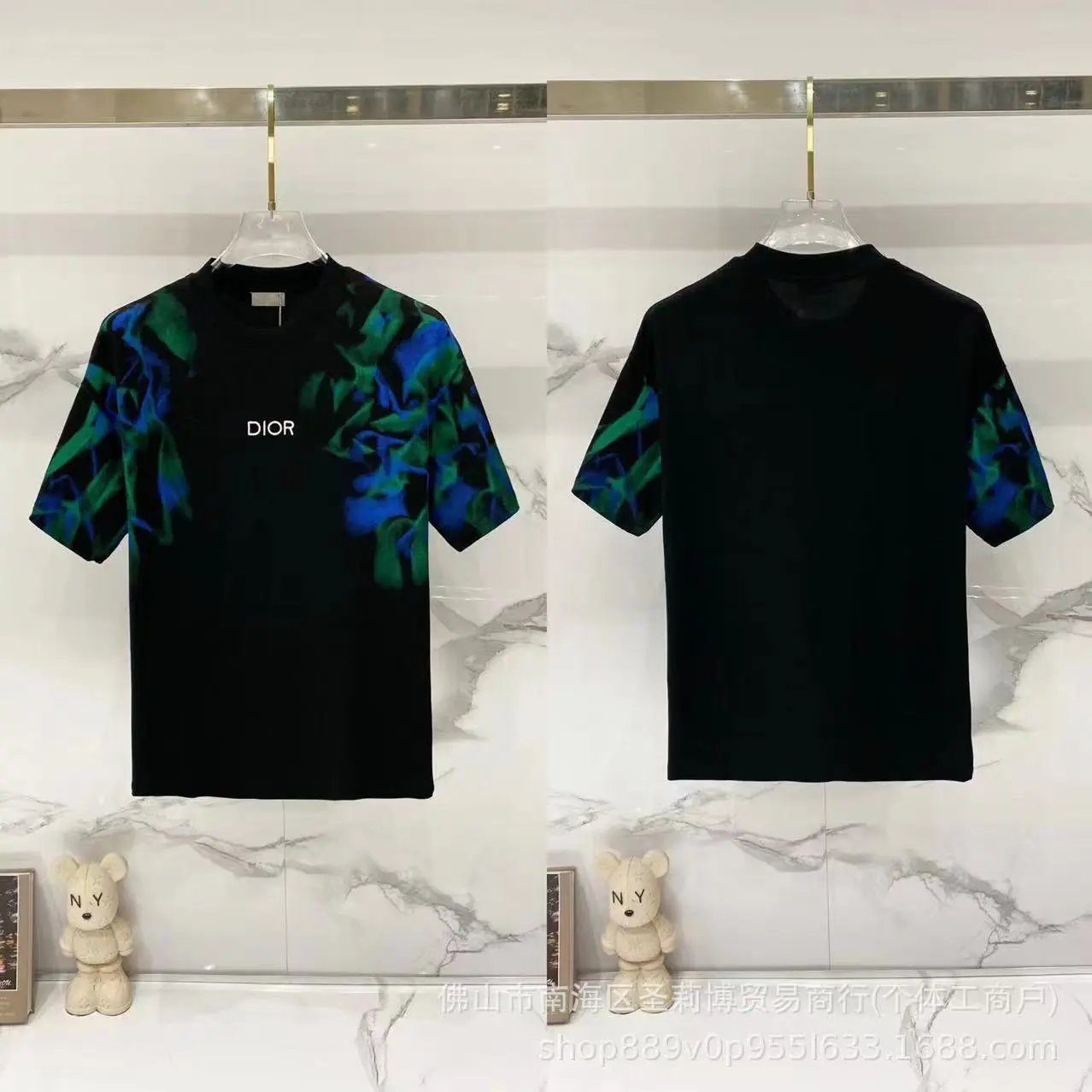 Dior T-Shirts DR42-55 logo graphic short-sleeve image 11