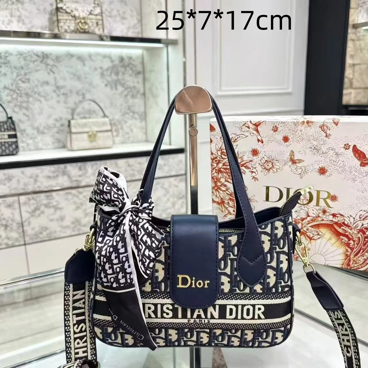 Chanel Crossbody Bags Diamond-Quilted Patent Chain Strap — 22