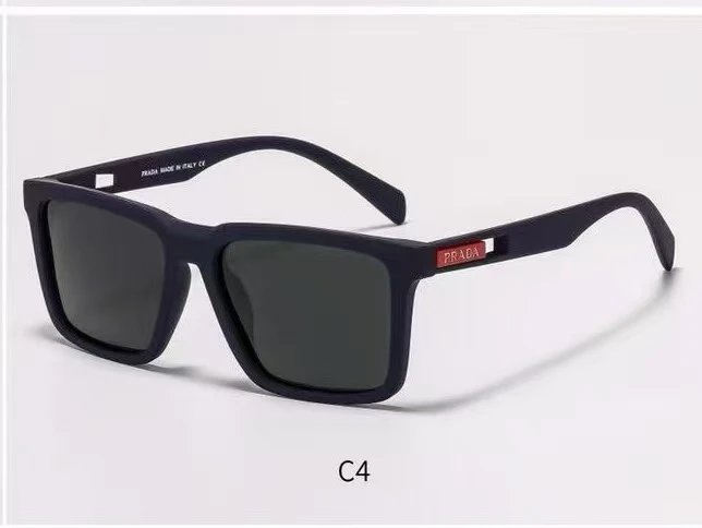 Prada Eyewear Square-frame sunglasses with triangle logo temples — 13