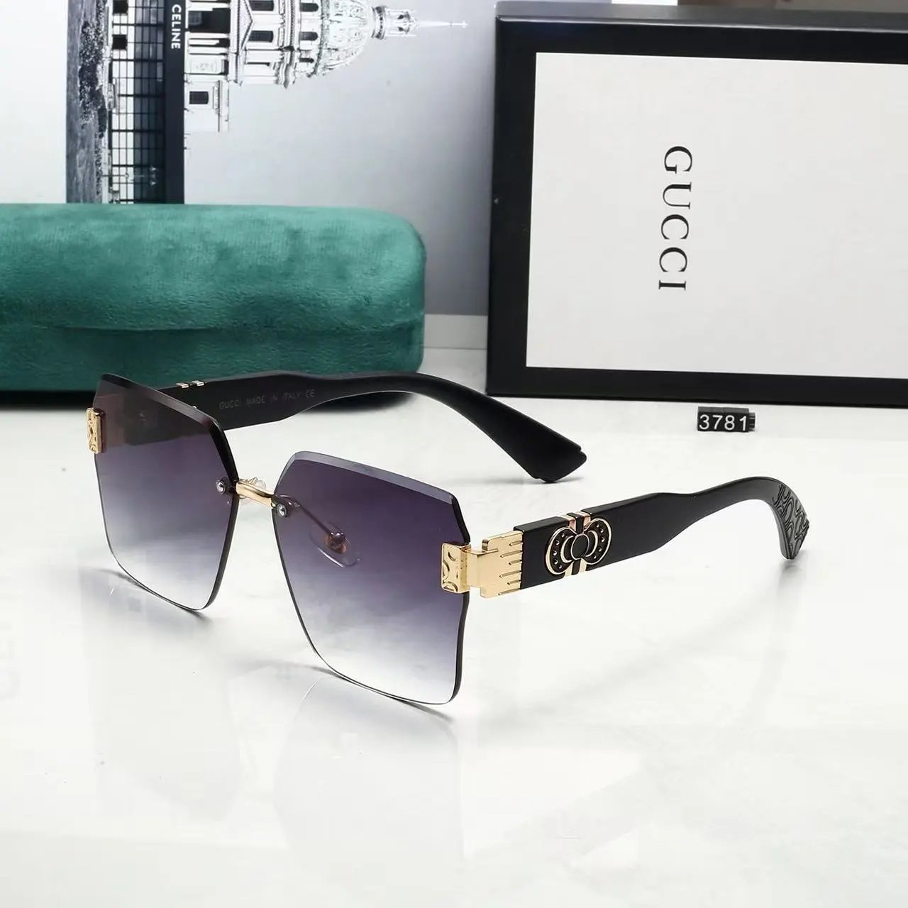 Gucci Eyewear 2293 Oversized Square Sunglasses — 9