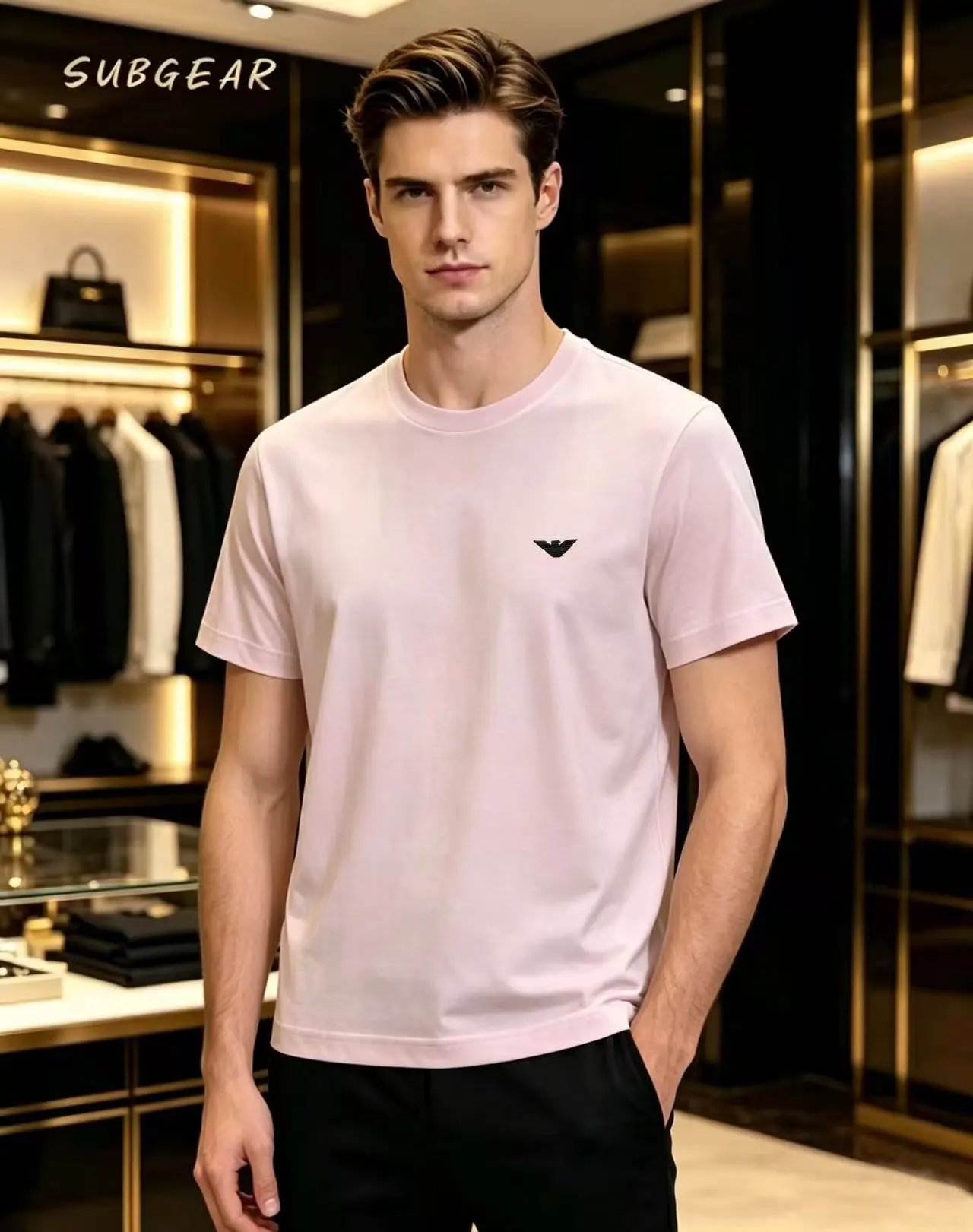 Emporio Armani T-Shirts EA7 Logo Short-Sleeve T-Shirt — 20