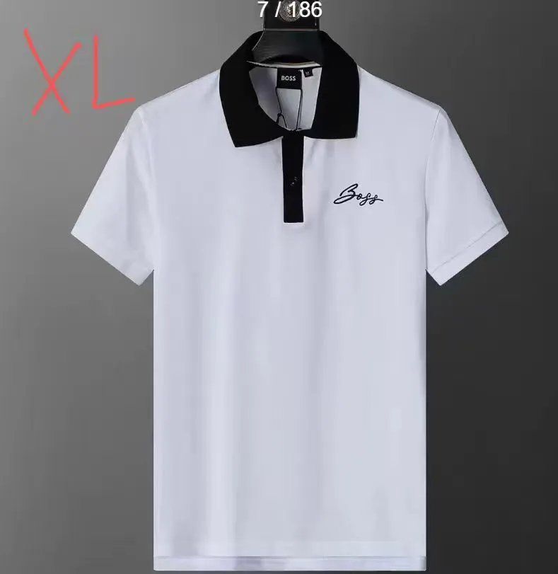 BOSS Shirts Short-Sleeve Polo Shirt with Contrast Trim — 02