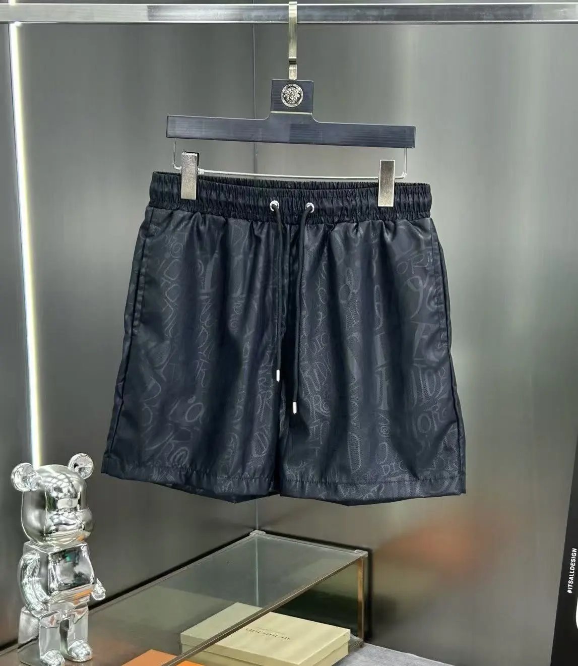 Dior Swimwear Logo Print Swim Shorts — 40
