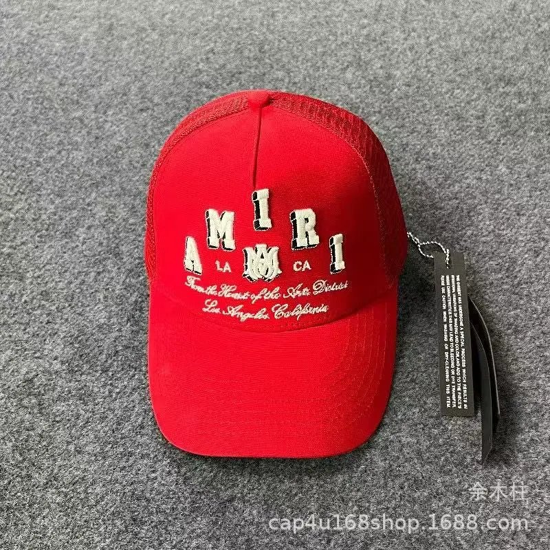 AMIRI Hats Mesh Trucker Cap with Embroidered Logo — 16