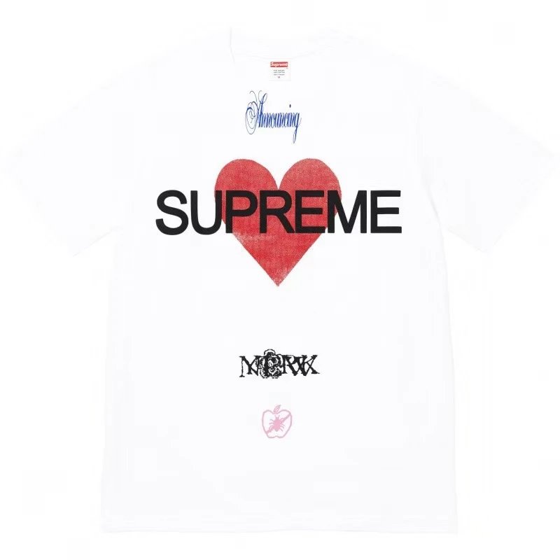 Supreme T-Shirts Short-Sleeve Logo Print — 34