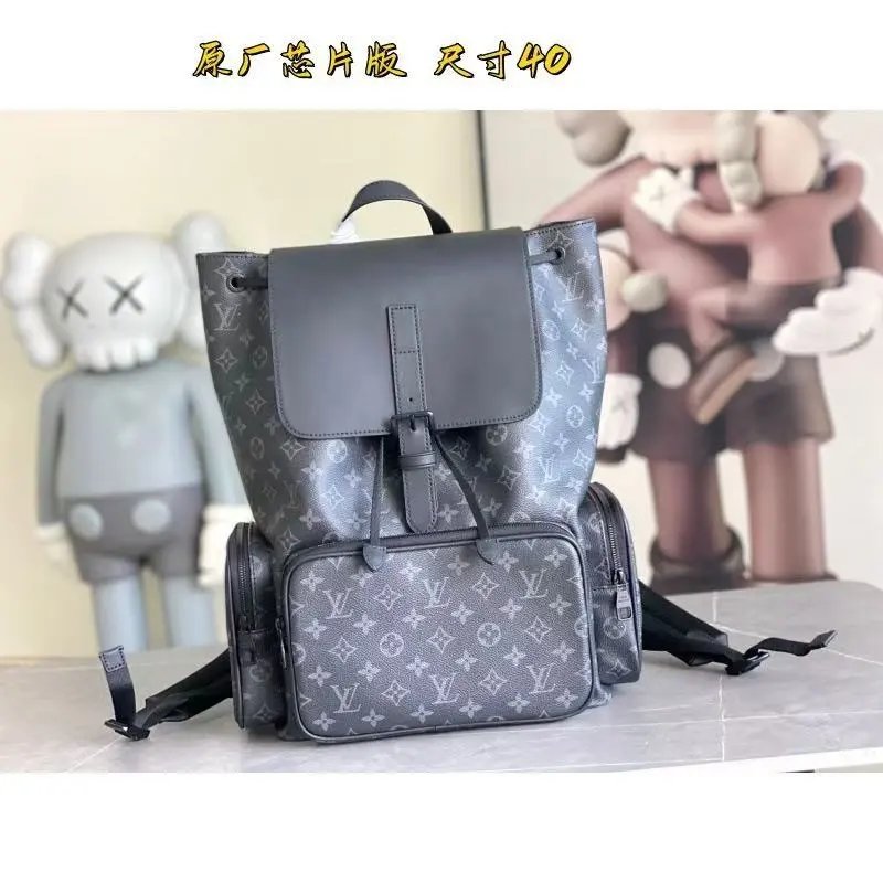 Louis Vuitton Backpacks Monogram backpack with front zip pocket — 32