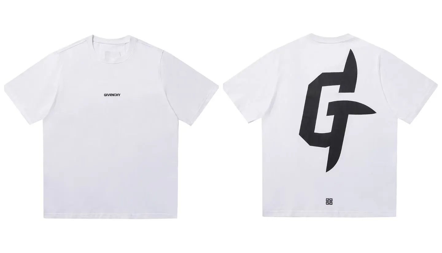 Givenchy T-Shirts Graphic Print Crewneck T-Shirt — 28