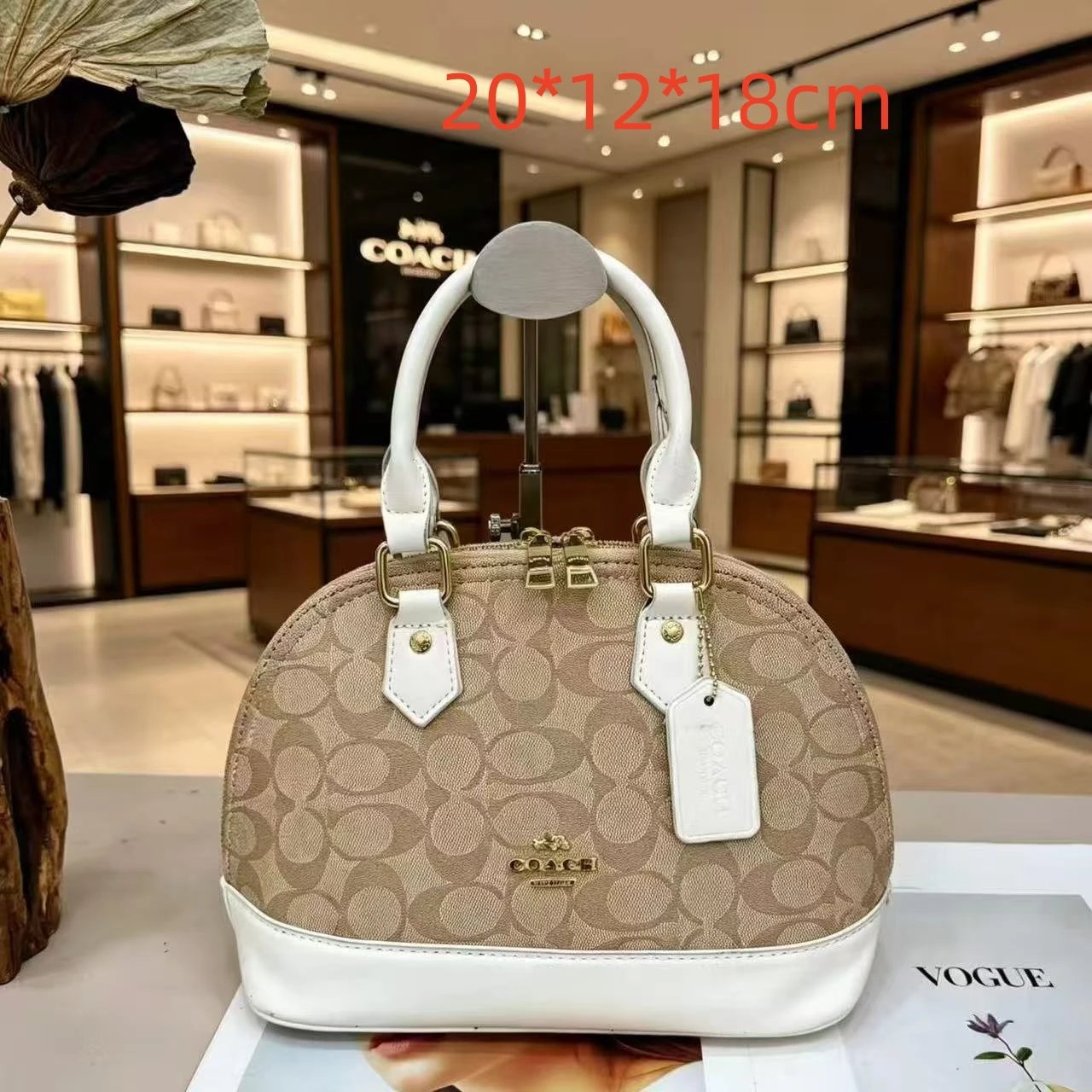 Chanel Handbags Top-Handle Tote with Logo-Print Shoulder Strap and Scarf — 39