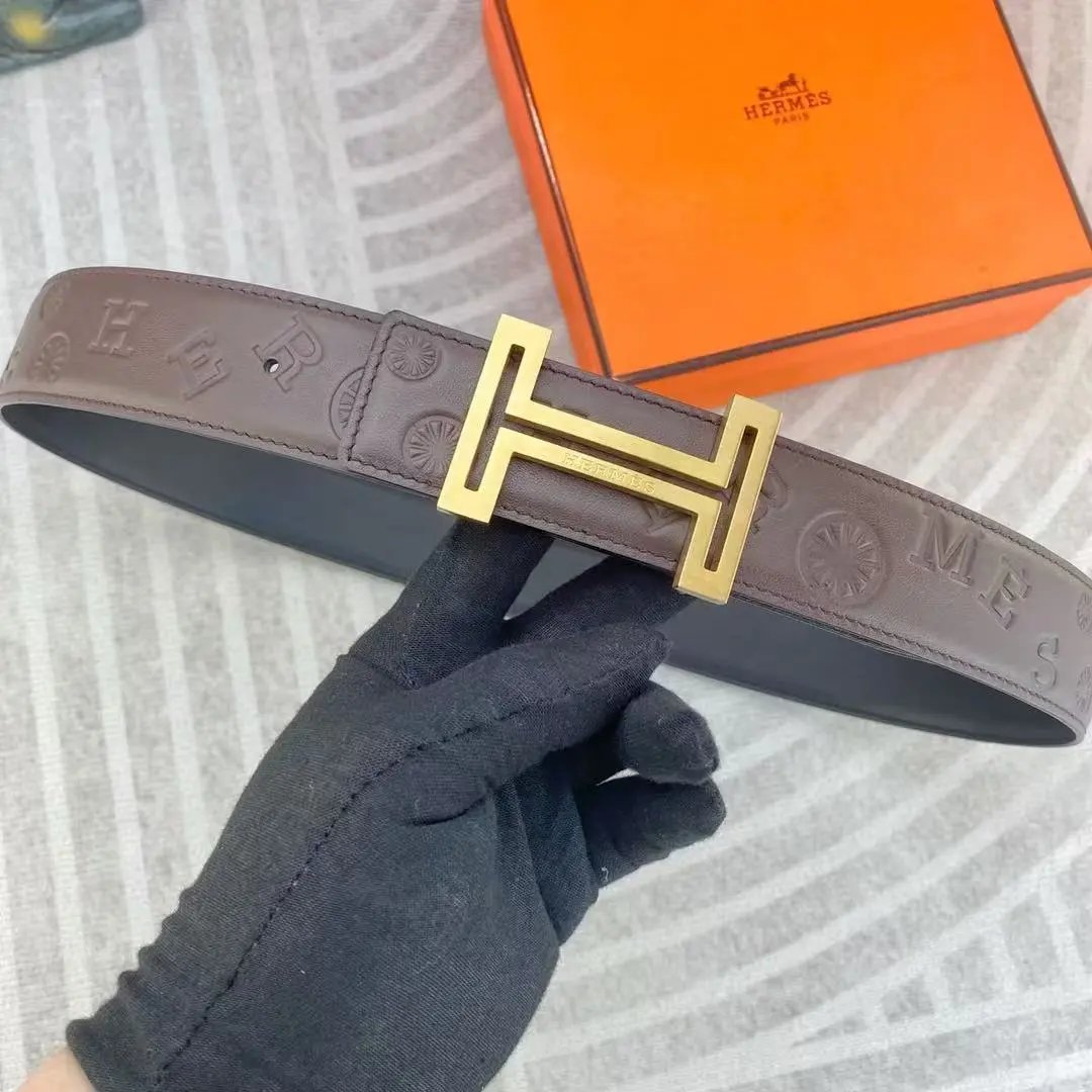 Hermès Belts K1-0118 H-Buckle Leather Belt — 10