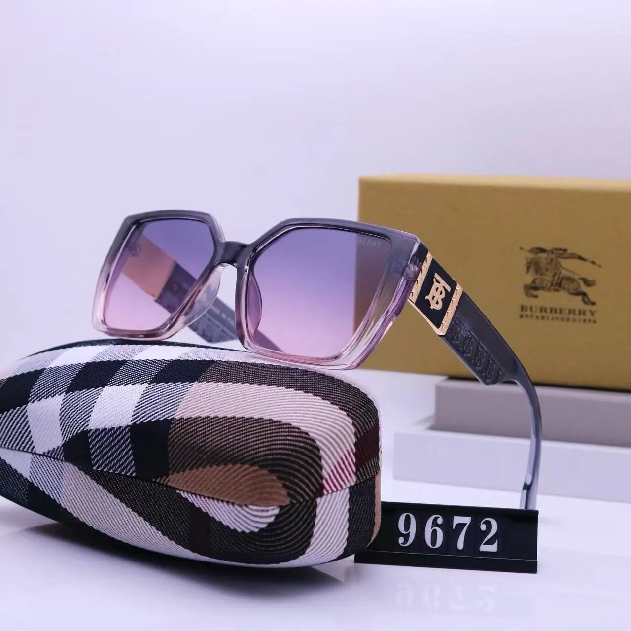 Burberry Eyewear 4277 Shield Sunglasses — 38