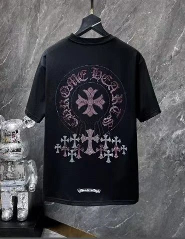 Chrome Hearts T-Shirts Short-Sleeve Cross Graphic — 26