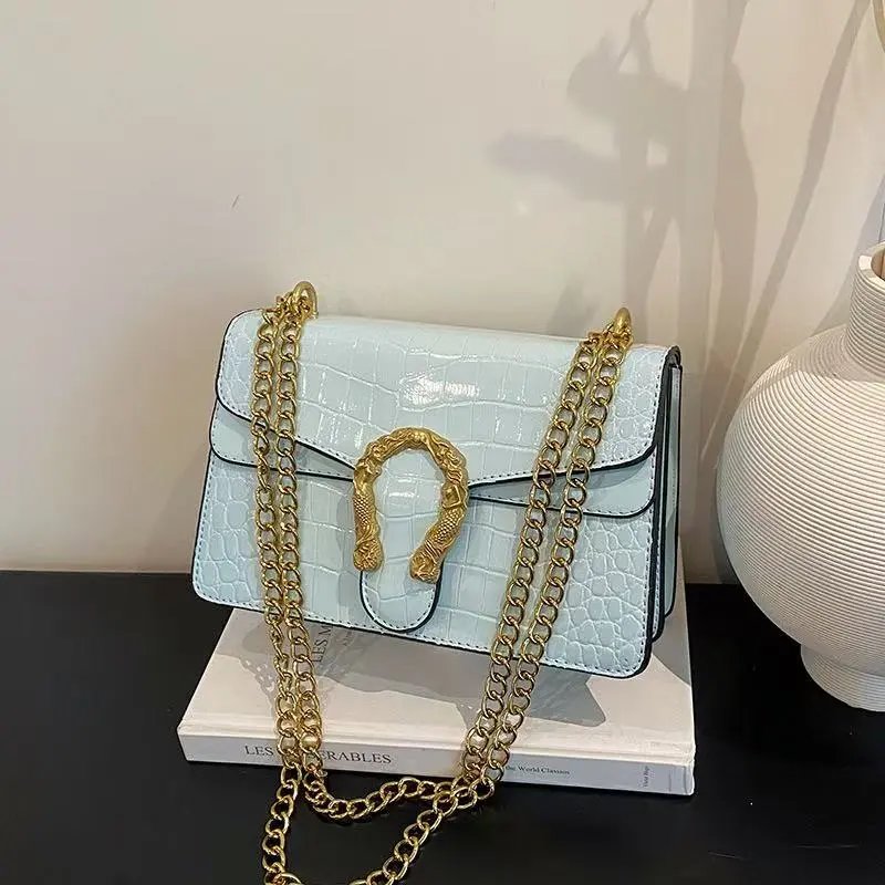 Gucci Crossbody Bags Chain-strap flap with GG monogram or quilted double-G hardware — 4:22*10*7CM