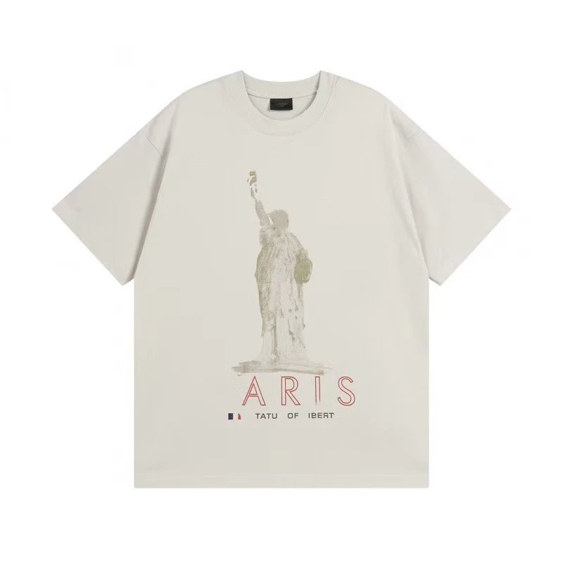 Balenciaga T-Shirts Oversized short-sleeve T-shirt with distressed logo print — 34