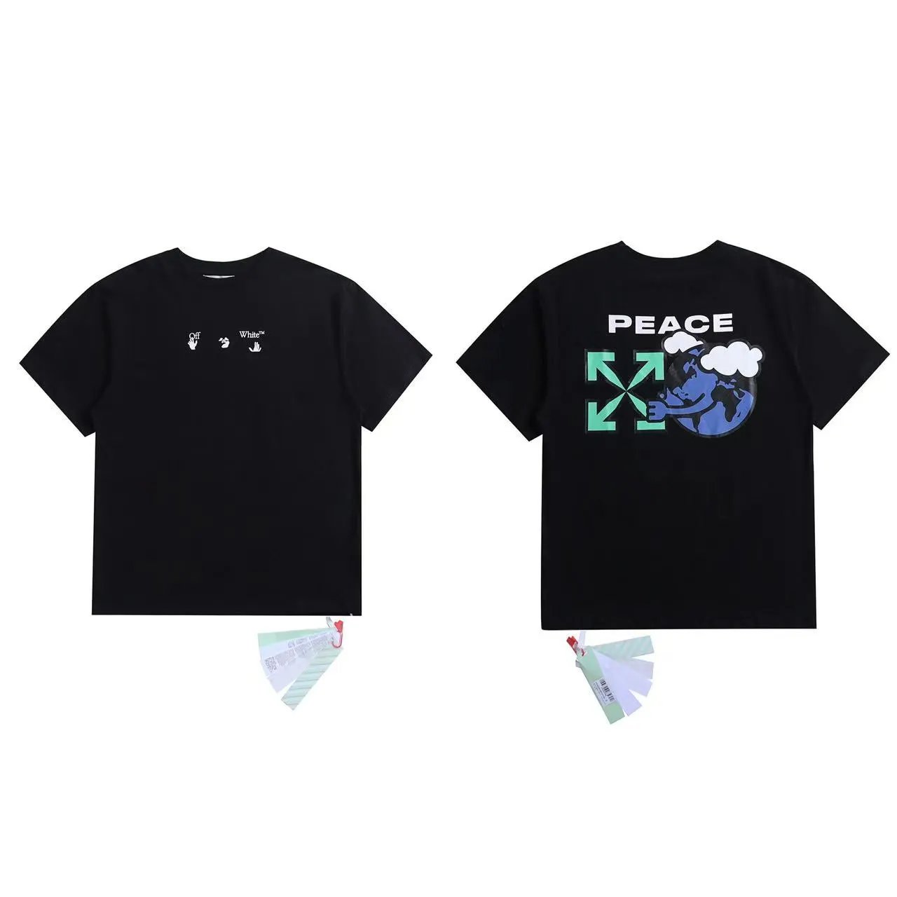 Off-White T-Shirts Graphic Arrow-Print Short-Sleeve T-Shirt — 6