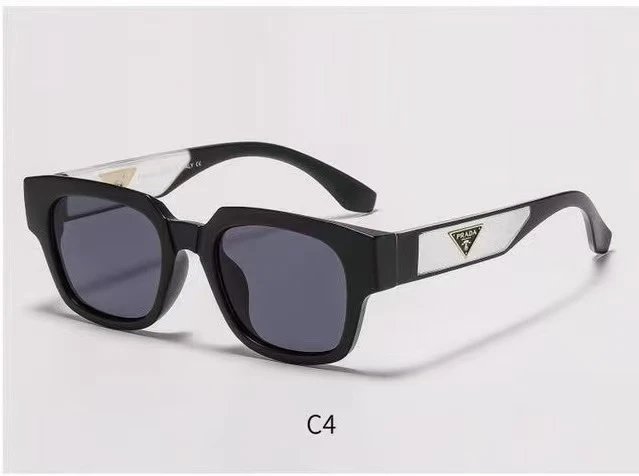 Prada Eyewear Square-frame sunglasses with triangle logo temples image 6