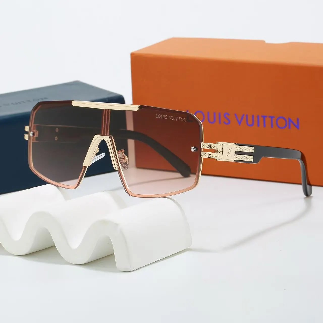 Louis Vuitton Eyewear Monogram Shield Sunglasses — 12