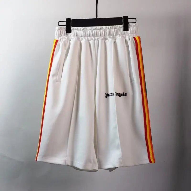 Palm Angels Shorts Elastic-Waist Side-Stripe — 23