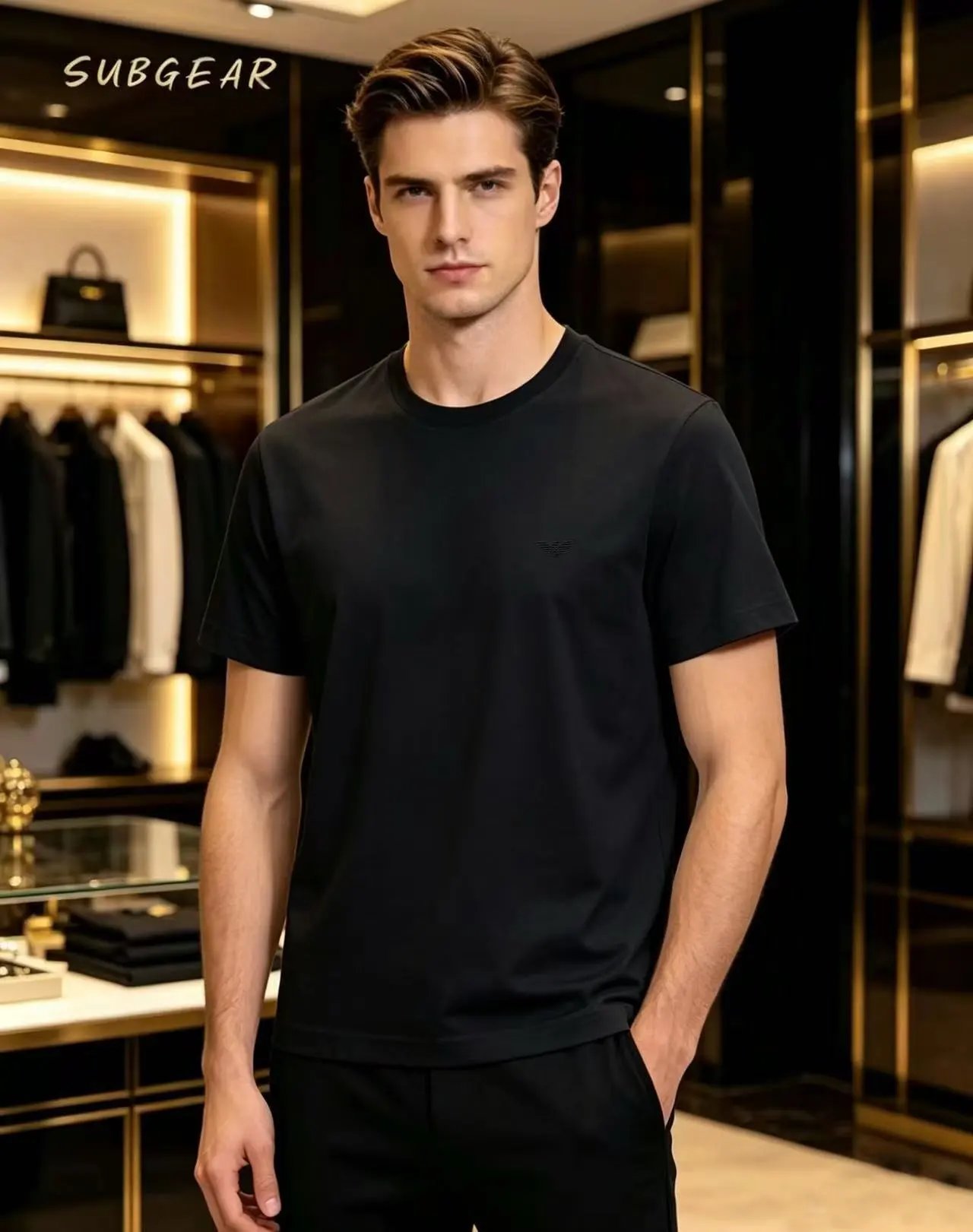 Emporio Armani T-Shirts EA7 Logo Short-Sleeve T-Shirt — 22