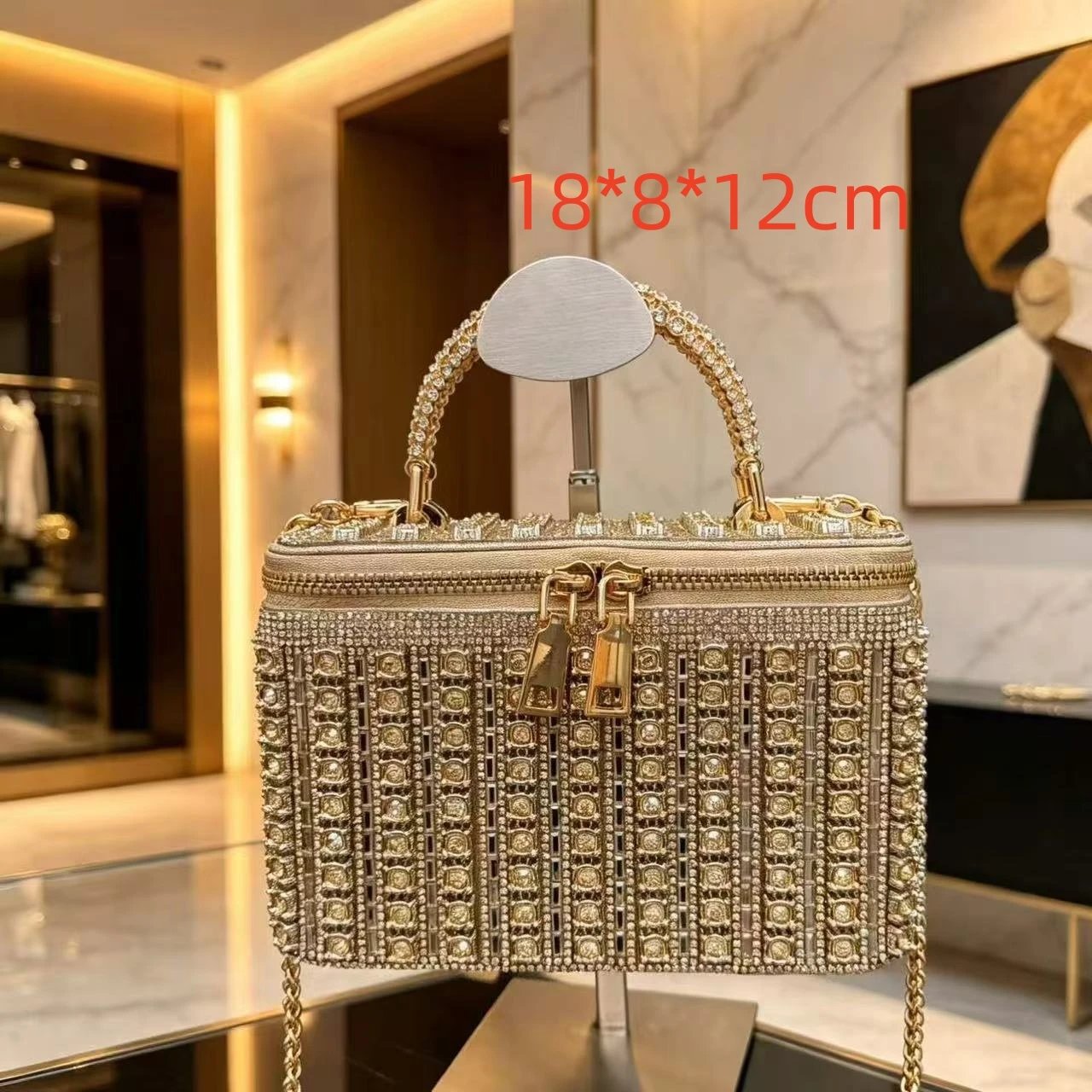 Chanel Shoulder Bags Chain-trim flap bag — 28