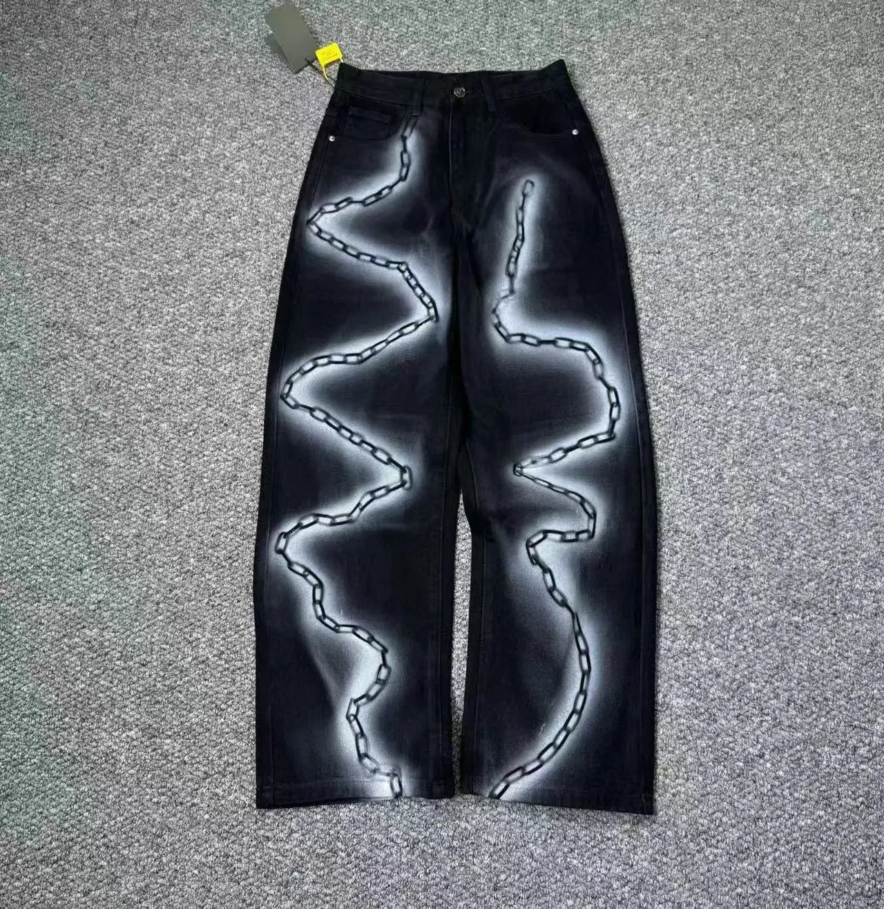 Balenciaga Jeans Denim with logo print, side stripes, or flared-leg designs — 35