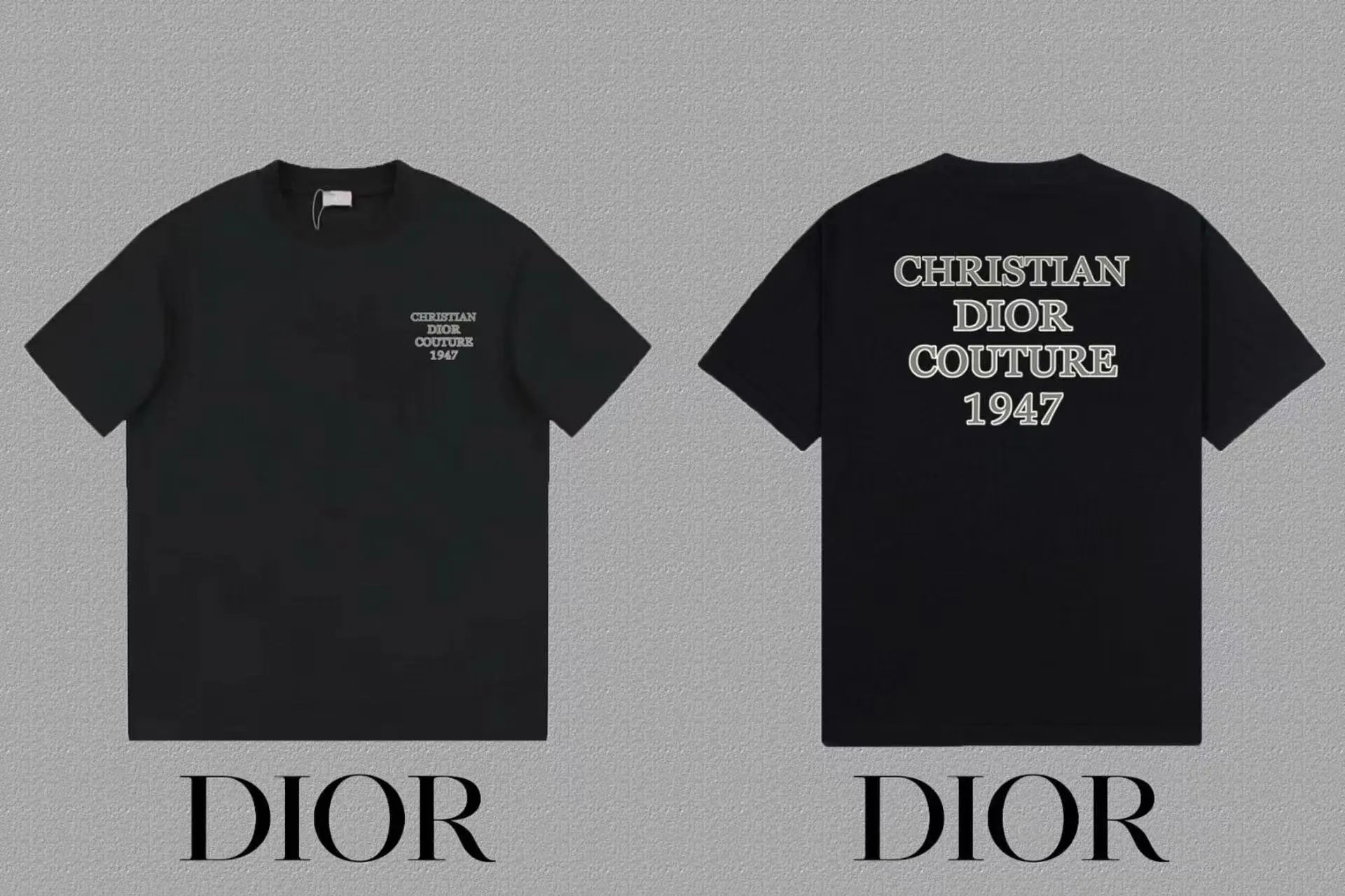 Dior T-Shirts Logo Print Short-Sleeve — 32