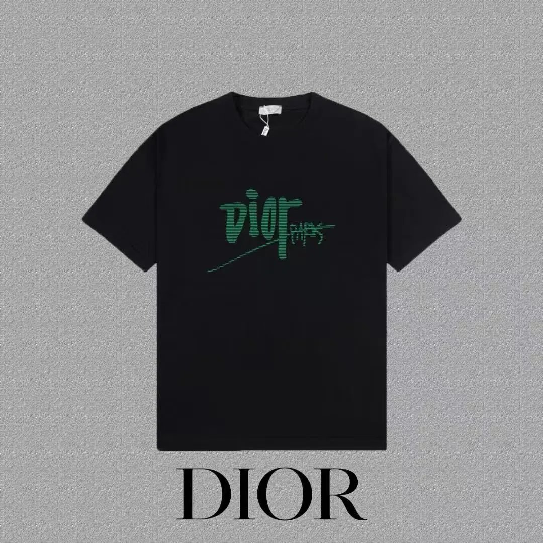 Dior T-Shirts Logo Print Short-Sleeve image 6