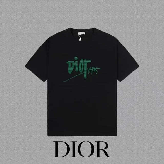Dior T-Shirts Logo Print Short-Sleeve product detail image 6