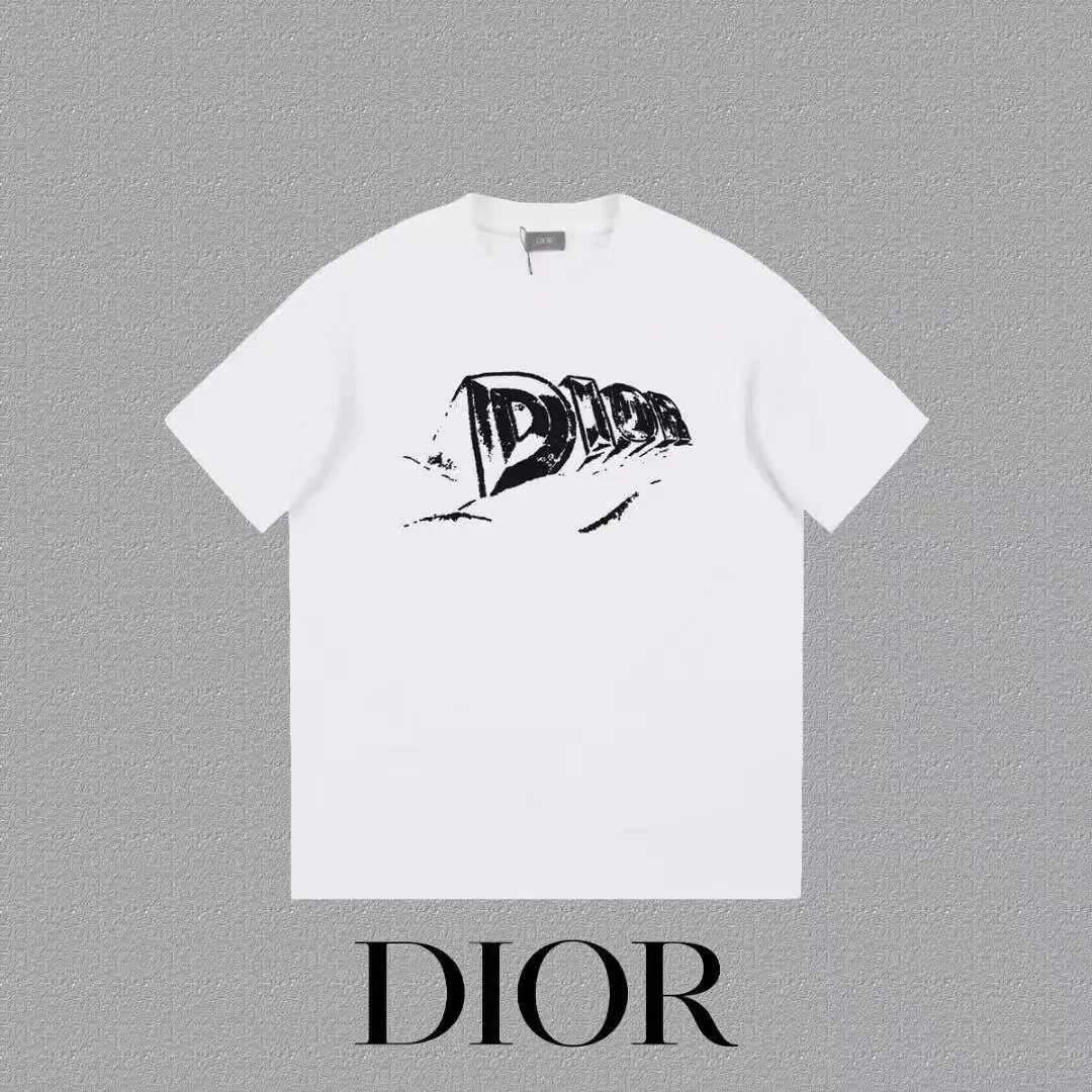 Dior T-Shirts Logo Print Short-Sleeve — 29