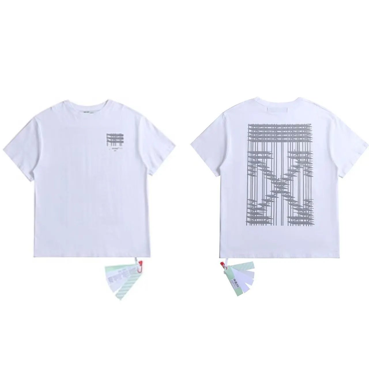 Off-White T-Shirts Graphic Arrow-Print Short-Sleeve T-Shirt — 35