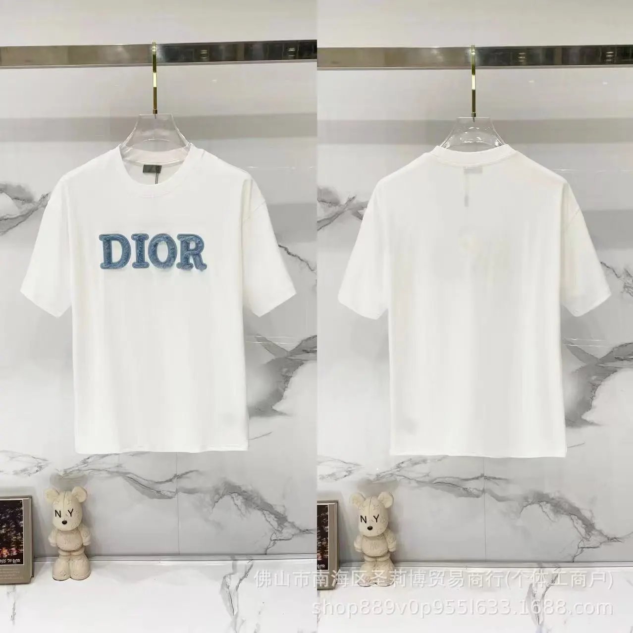 Dior T-Shirts DR42-55 logo graphic short-sleeve — 35