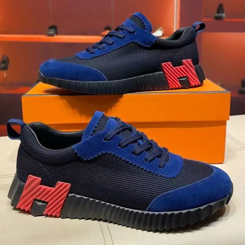 Unbranded Sneakers Low-top lace-up with ribbed sole and heel accent — 19