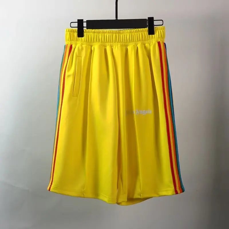 Palm Angels Shorts Elastic-Waist Side-Stripe — 24