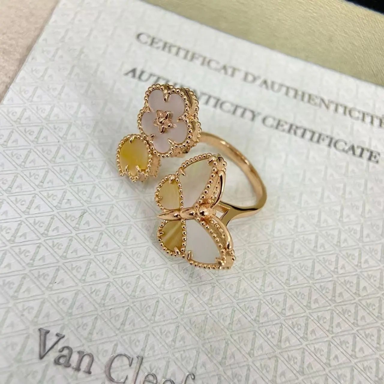 Yves Saint Laurent Jewelry Adjustable YSL Monogram Ring — 22