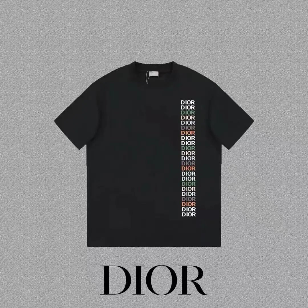 Dior T-Shirts Logo Print Short-Sleeve — 28