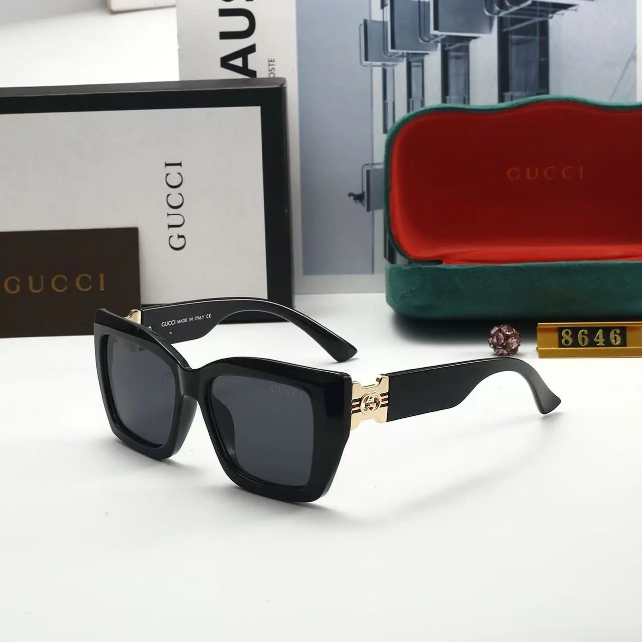 Gucci Eyewear 2293 Oversized Square Sunglasses — 13