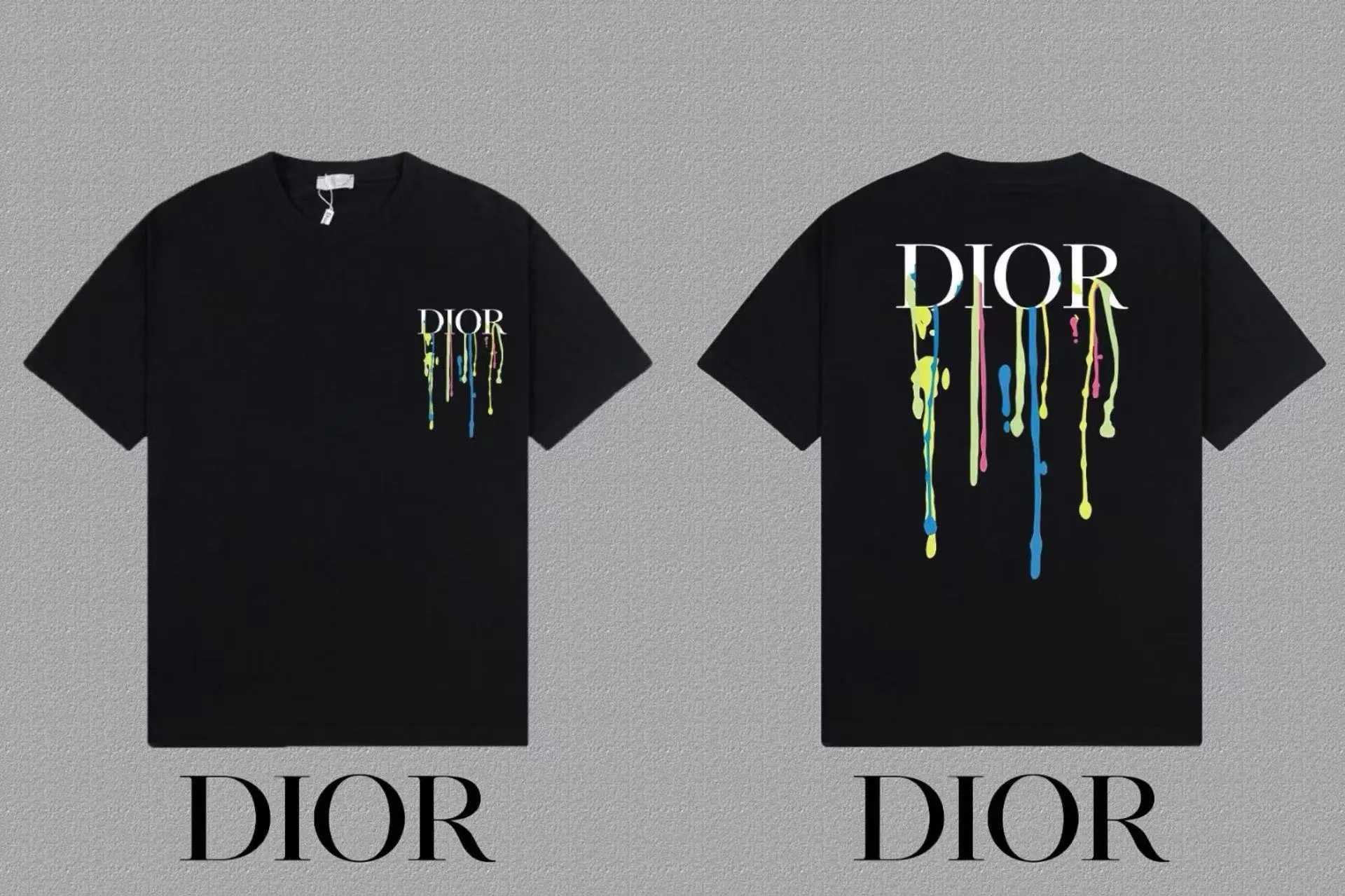 Dior T-Shirts Logo Print Short-Sleeve — 30
