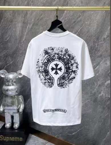 Chrome Hearts T-Shirts Short-Sleeve Cross Graphic — 36