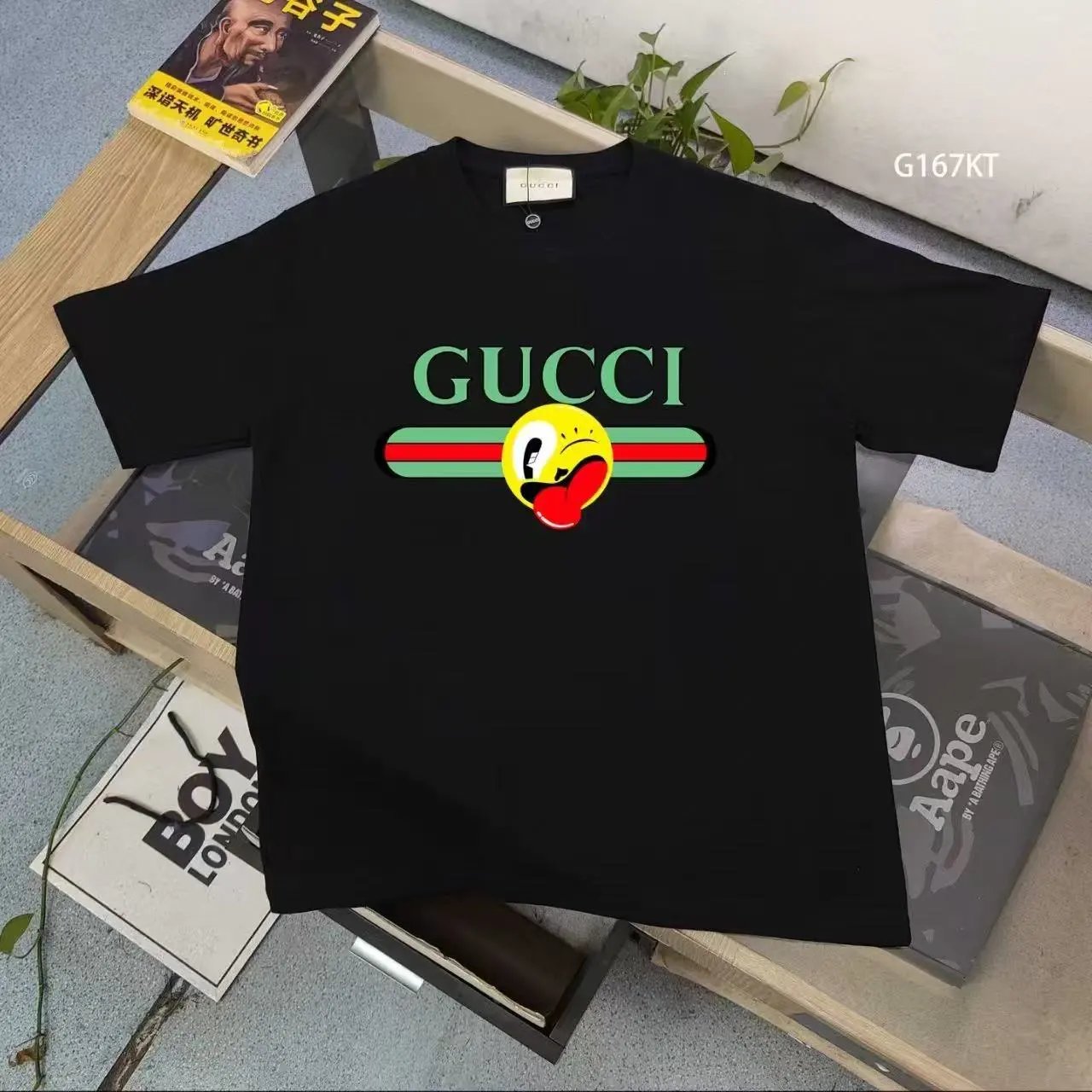 Gucci T-Shirts Short-Sleeve Logo Print — 4