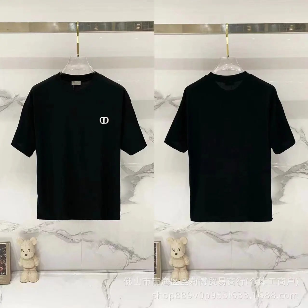 Dior T-Shirts DR42-55 logo graphic short-sleeve — 40
